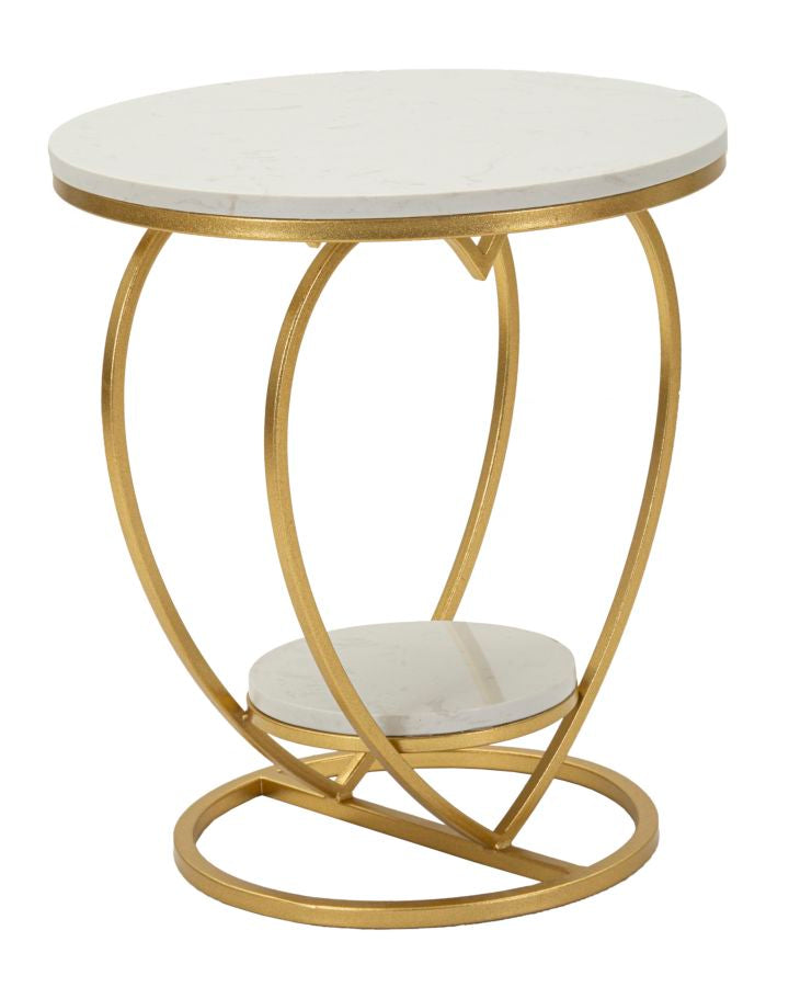 Tafel Heart Gold Ø 40×45,5 cm