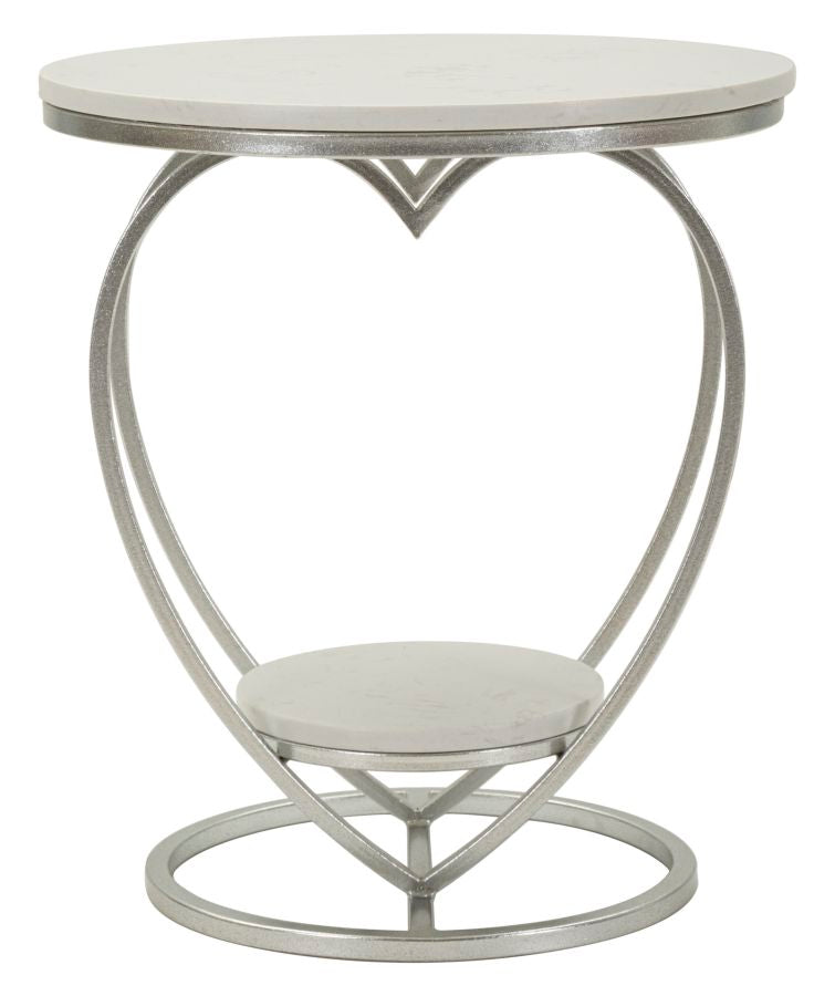 Tafel Heart Silver Ø 40×45,5 cm