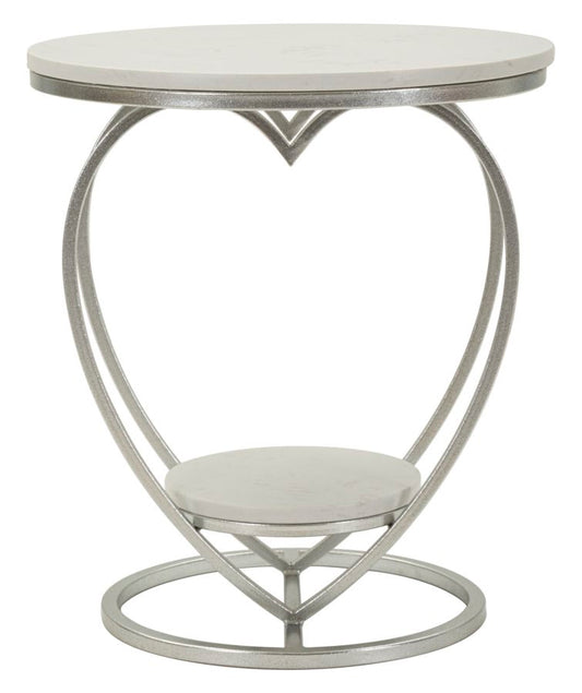 Tafel Heart Silver Ø 40×45,5 cm