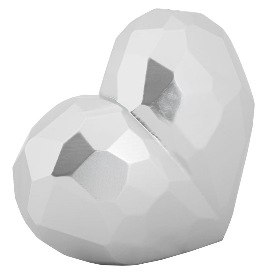 Vaas Heart Vase Silver 19×9×18 cm