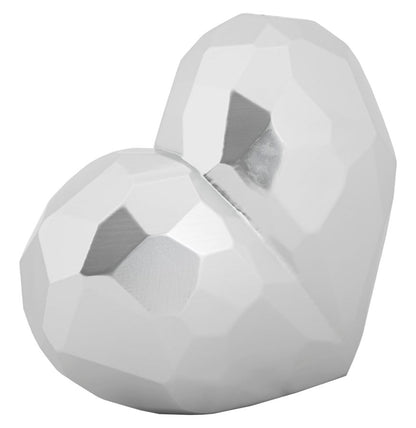 Vaas Heart Vase Silver 19×9×18 cm