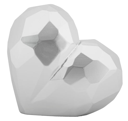 Vaas Heart Vase Silver 19×9×18 cm