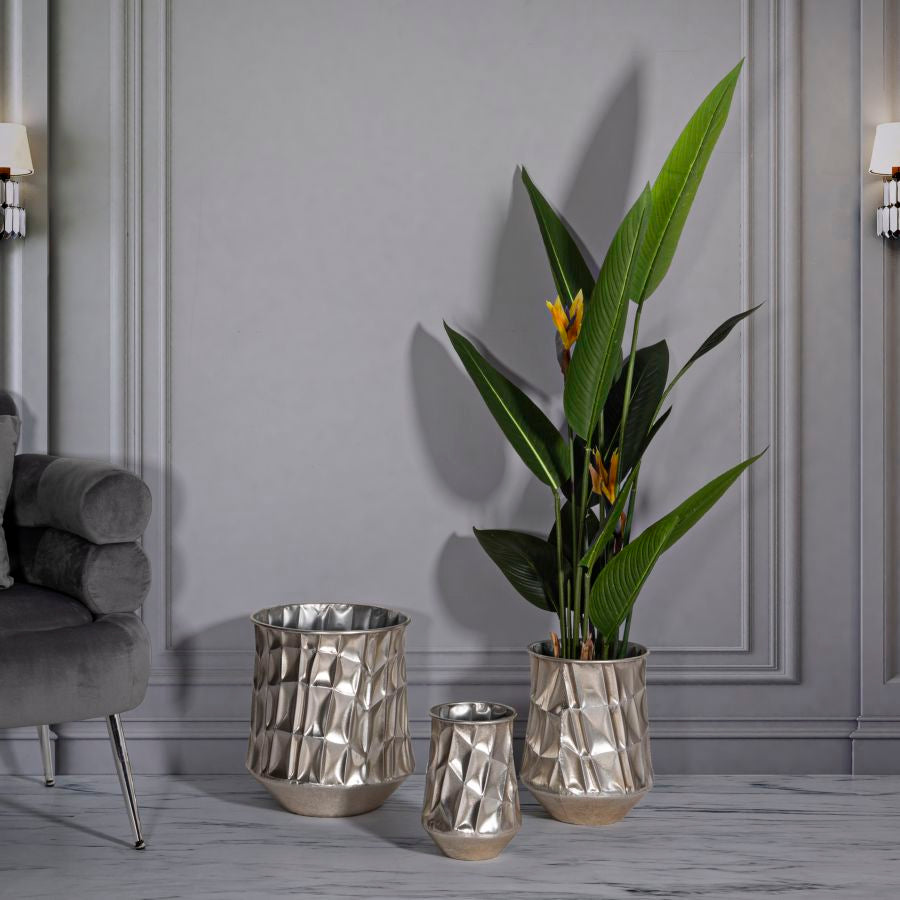 Vaas P/silver Vases Set 3 Pcs Ø 35×38,5 cm