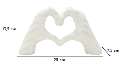 Decoratie Hands Lover White 25×7,5×13,5 cm
