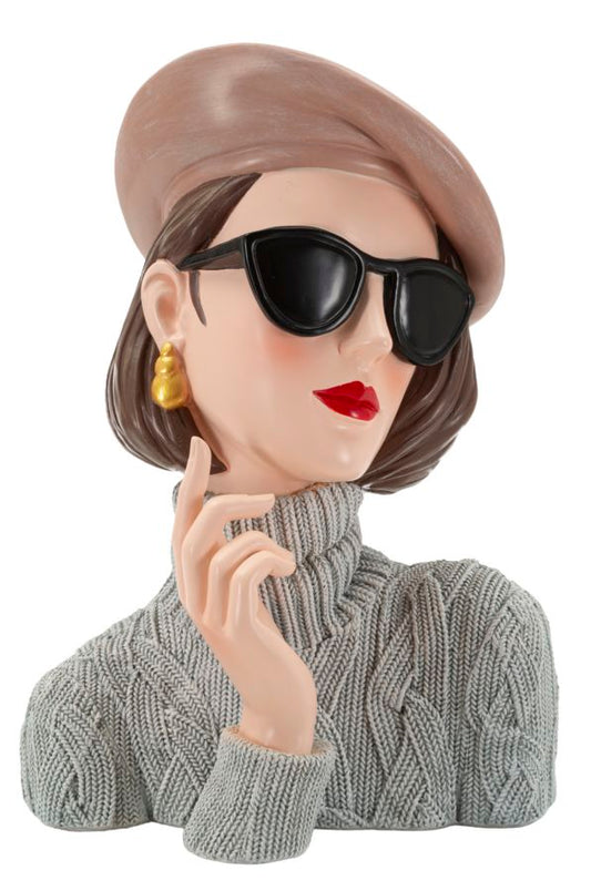 Decoratie Paris Woman-b- 18,5×14×26 cm