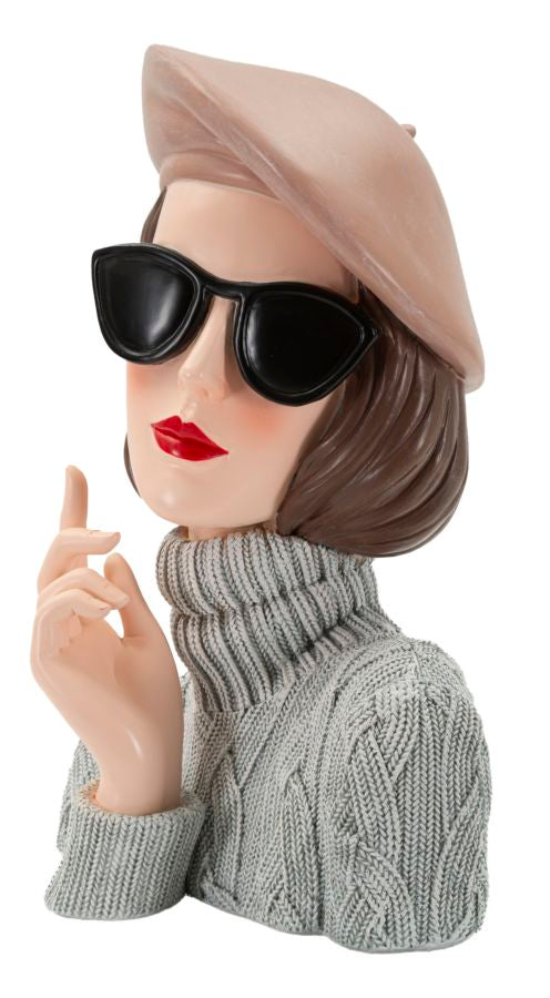 Decoratie Paris Woman-b- 18,5×14×26 cm