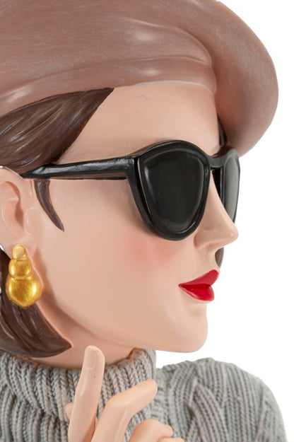 Decoratie Paris Woman-b- 18,5×14×26 cm