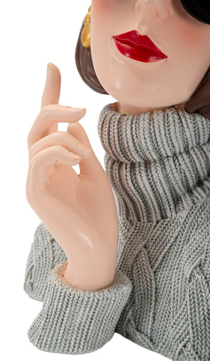 Decoratie Paris Woman-b- 18,5×14×26 cm