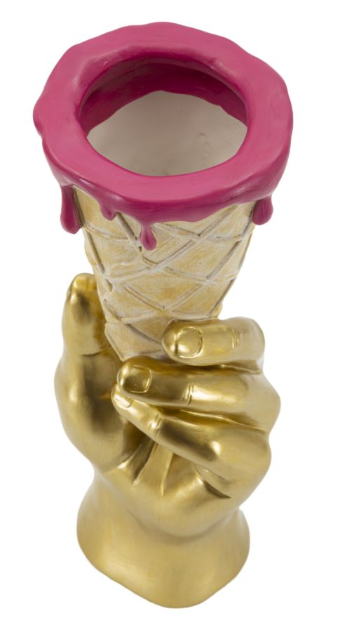 Decoratie Flower Pot Cone 12,5×11×31 cm