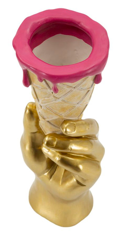 Decoratie Flower Pot Cone 12,5×11×31 cm