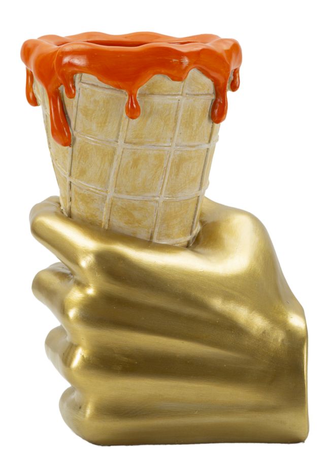 Decoratie Flower Pot Cone 18×16×26 cm