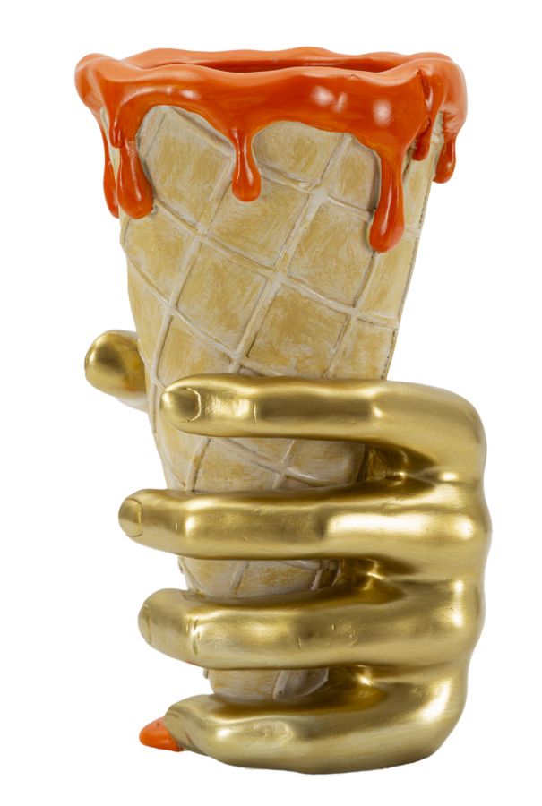 Decoratie Flower Pot Cone 18×16×26 cm
