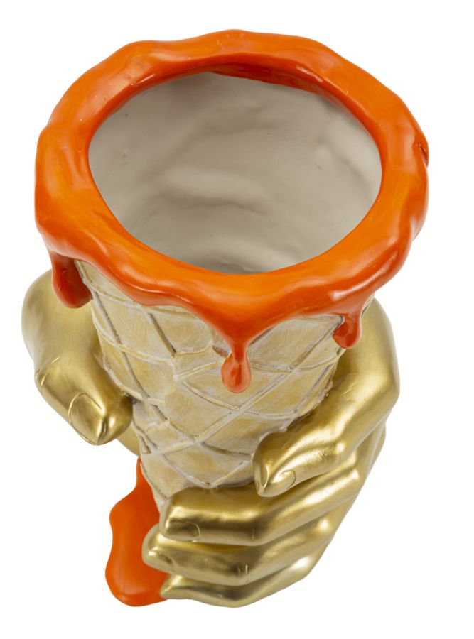 Decoratie Flower Pot Cone 18×16×26 cm