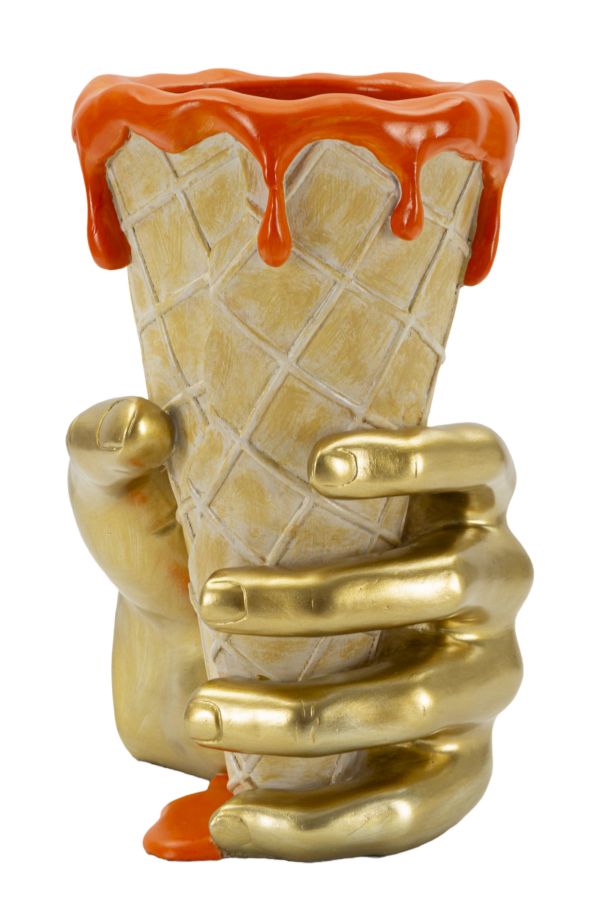 Decoratie Flower Pot Cone 18×16×26 cm