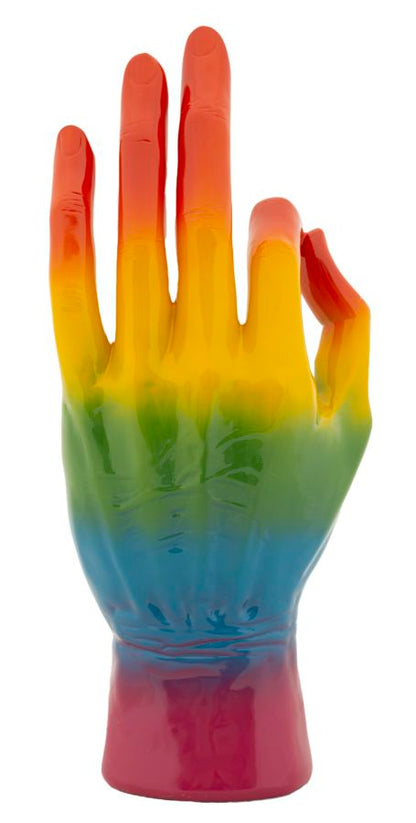 Decoratie Rainbow Hand Ok 16×10,5×36 cm