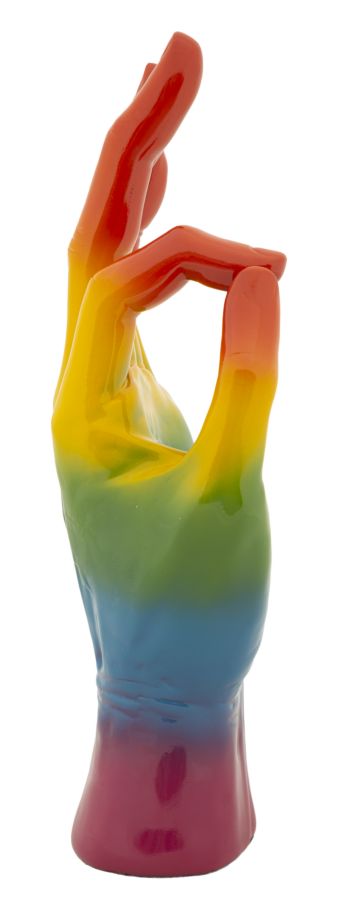 Decoratie Rainbow Hand Ok 16×10,5×36 cm
