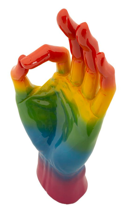 Decoratie Rainbow Hand Ok 16×10,5×36 cm
