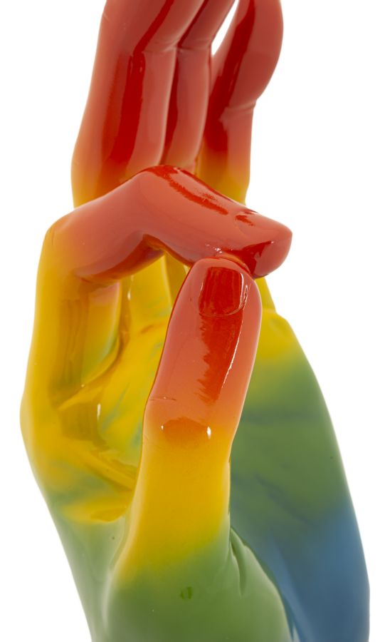 Decoratie Rainbow Hand Ok 16×10,5×36 cm