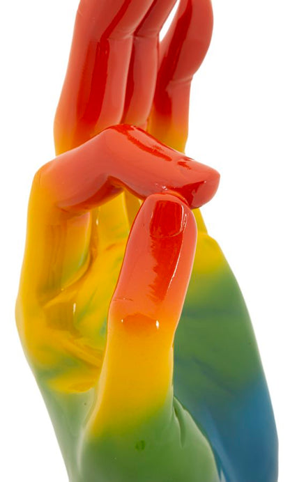 Decoratie Rainbow Hand Ok 16×10,5×36 cm