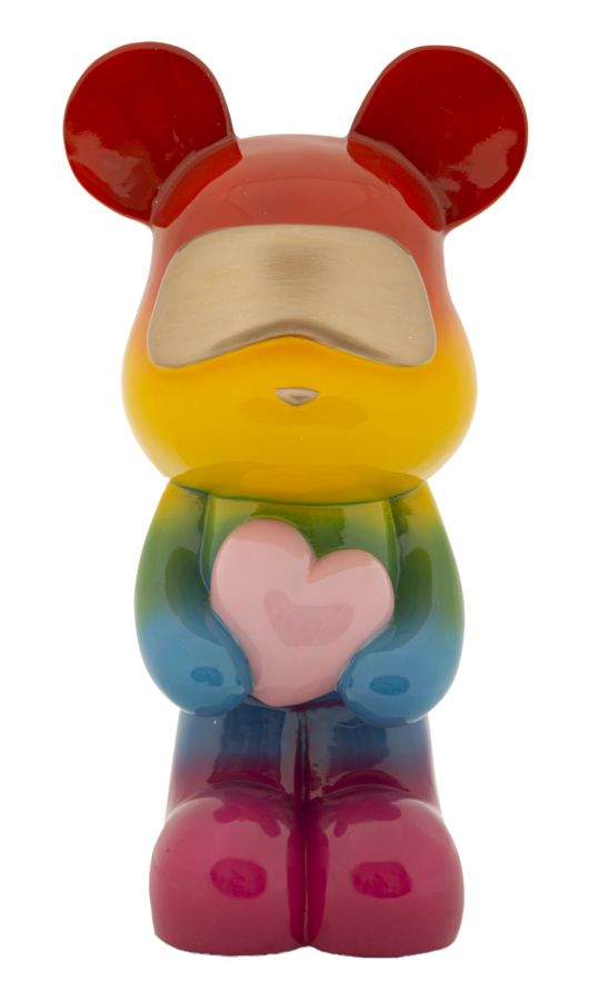 Decoratie Rainbow Bear 22,50×17,5×42,5 cm