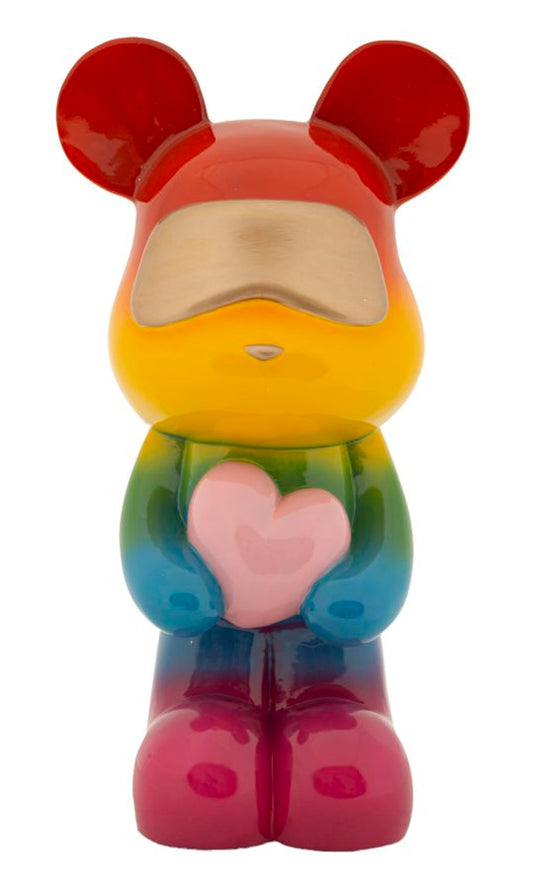 Decoratie Rainbow Bear 22,50×17,5×42,5 cm