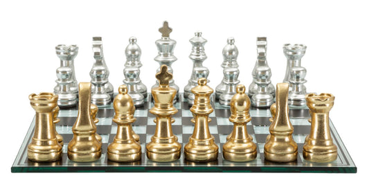 Decoratie Black/white Chess Set 50,5×50,5×14 cm