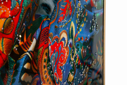 Schilderij Moira Lacquered Canvas With Frame -a- 52×4×102 cm