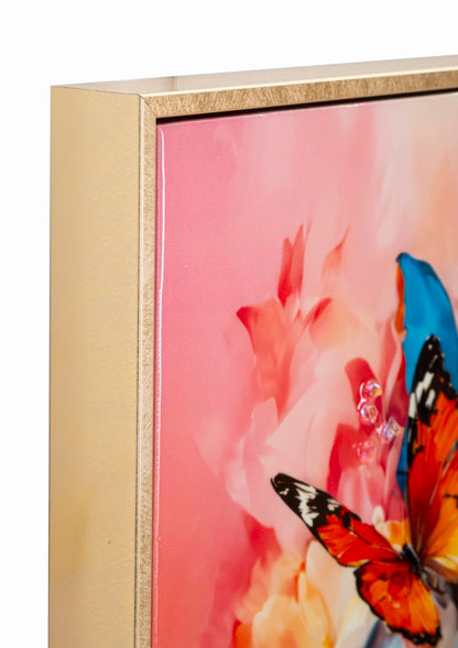 Schilderij Painted On Canvas Lacquered Marty With Frame -h- 62×4×92 cm