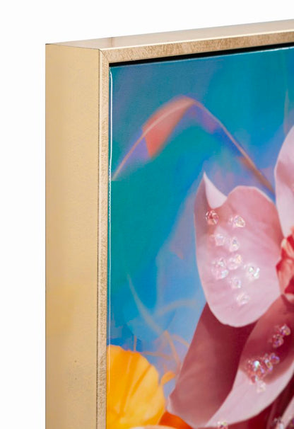 Schilderij Painted On Canvas Lacquered Marty With Frame -b- 62×4×92 cm