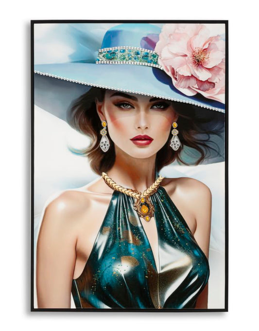 Schilderij On Canvas Lacquered Pam With Frame -a- 62×4×92 cm