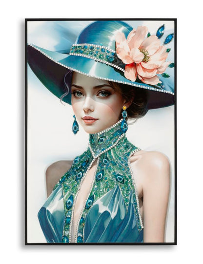 Schilderij On Canvas Lacquered Pam With Frame -b- 62×4×92 cm