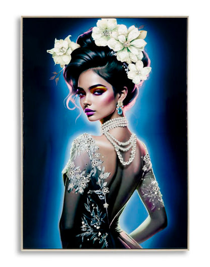 Schilderij On Canvas Lacquered Isabel With Frame -b- 72×4×102 cm