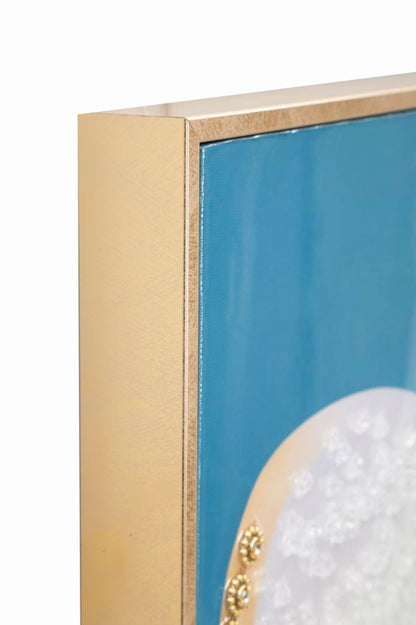 Schilderij On Canvas Lacquered Colour With Frame -b- 62×4×92 cm