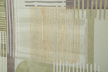 Schilderij Printed On Canvas Lines With Frame -h- 60×3×60 cm