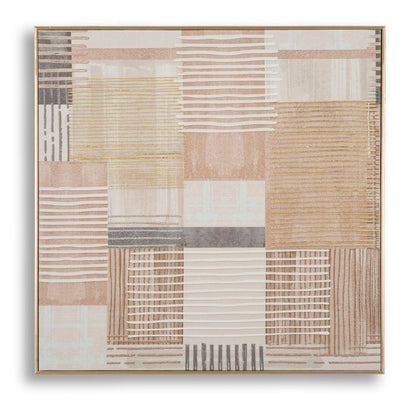 Schilderij On Canvas Lines With Frame -b- 60×3×60 cm