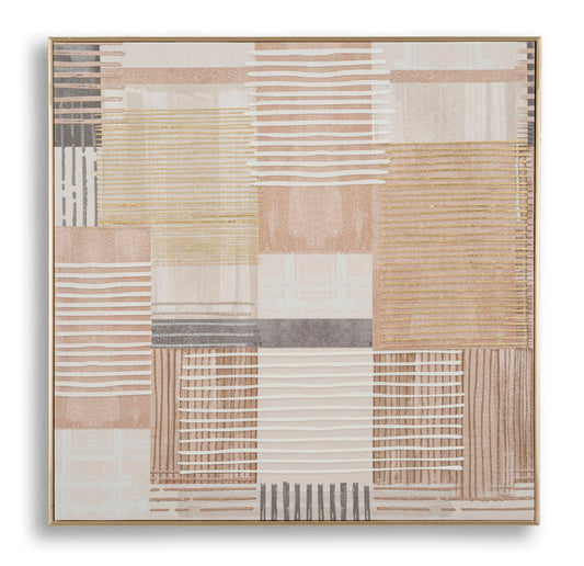 Schilderij On Canvas Lines With Frame -b- 60×3×60 cm