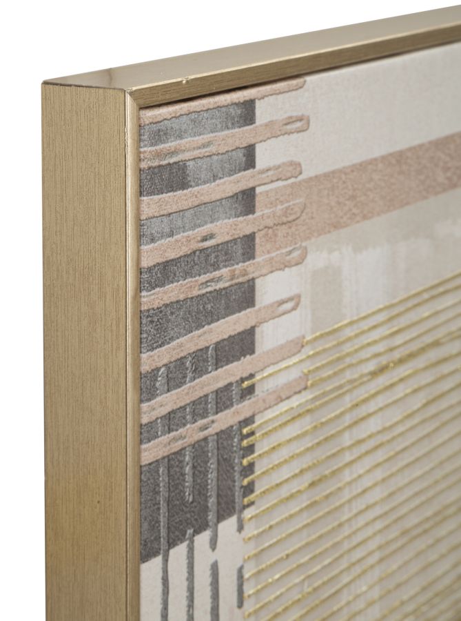 Schilderij On Canvas Lines With Frame -b- 60×3×60 cm