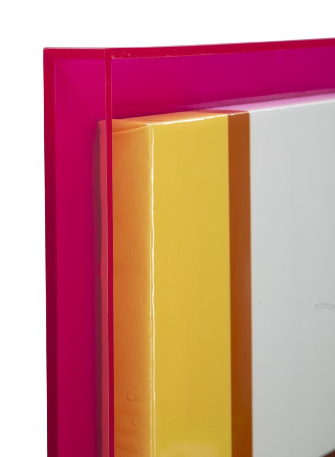 Schilderij Acrylic Lacquered Canvas Print With Frame -b- 60×3,3×80 cm
