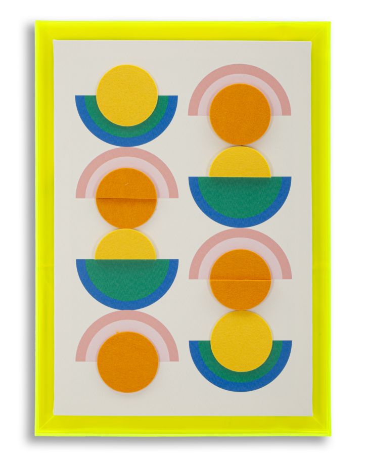 Schilderij Pop Art Canvas Print With Frame -w- 50×3,3×70 cm