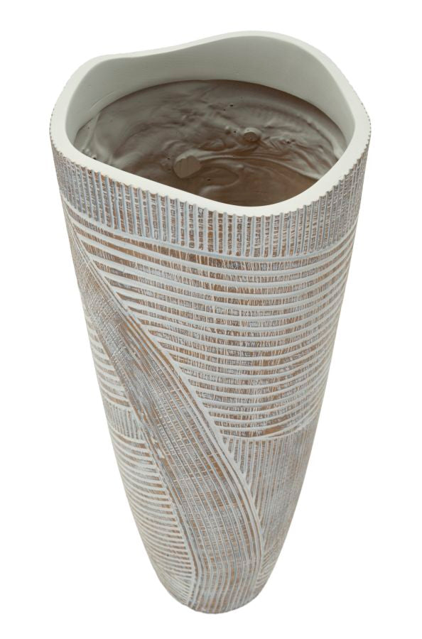 Vaas Pot Resin Wood Ø 19×55 cm