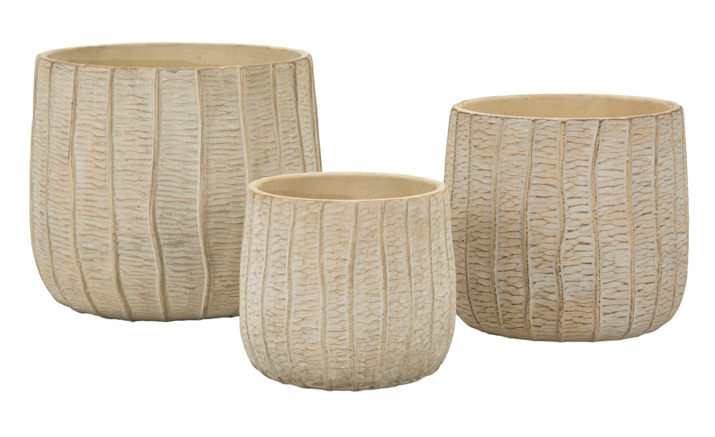 Vaas Cachepot Flake Set 3 Pcs 30,5×27 cm