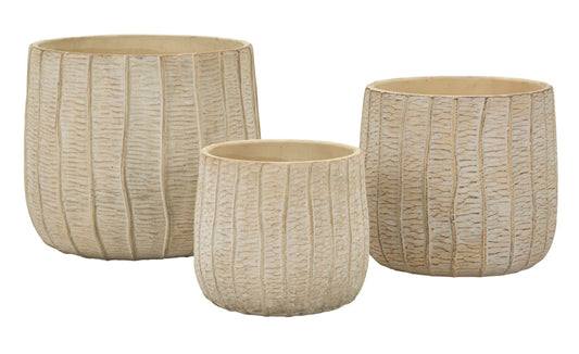 Vaas Cachepot Flake Set 3 Pcs 30,5×27 cm