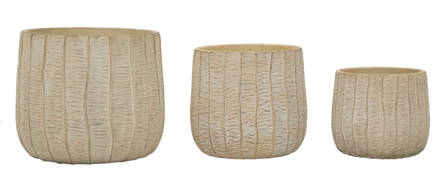Vaas Cachepot Flake Set 3 Pcs 30,5×27 cm