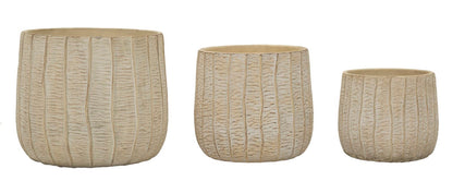 Vaas Cachepot Flake Set 3 Pcs 30,5×27 cm