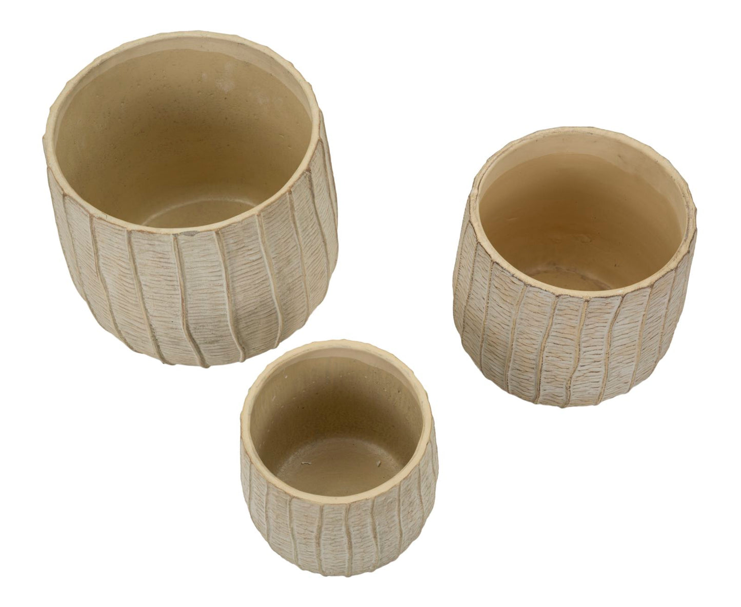 Vaas Cachepot Flake Set 3 Pcs 30,5×27 cm