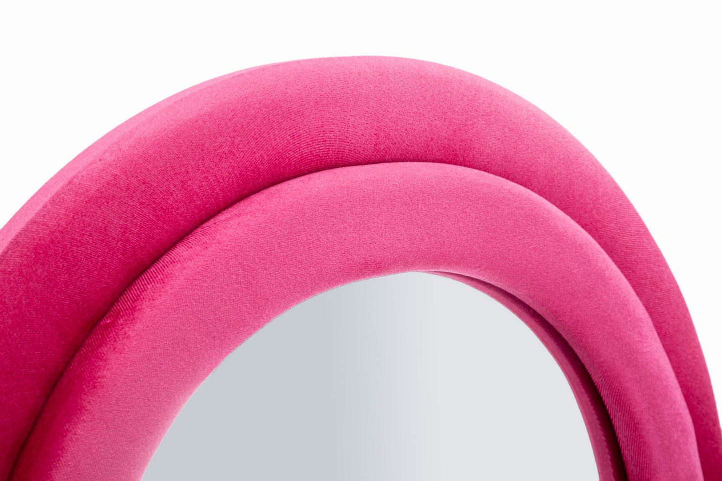 Spiegel Miki Wall Mirror Velvet Fuchsia 60×4×160 cm