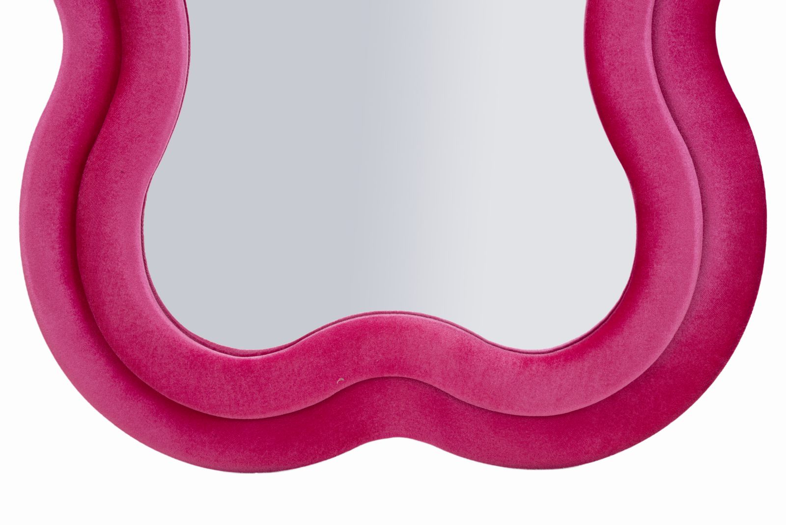 Spiegel Miki Wall Mirror Velvet Fuchsia 60×4×160 cm