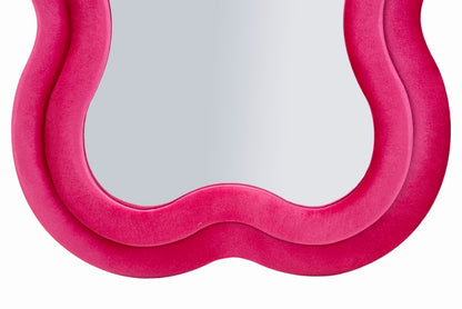 Spiegel Miki Wall Mirror Velvet Fuchsia 60×4×160 cm
