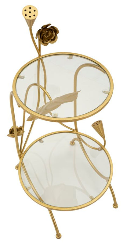Tafel 2 Shelves Flowers Ø 40×78 cm