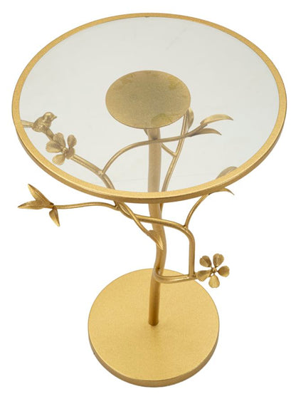 Tafel Birds Glass Ø 38×60 cm